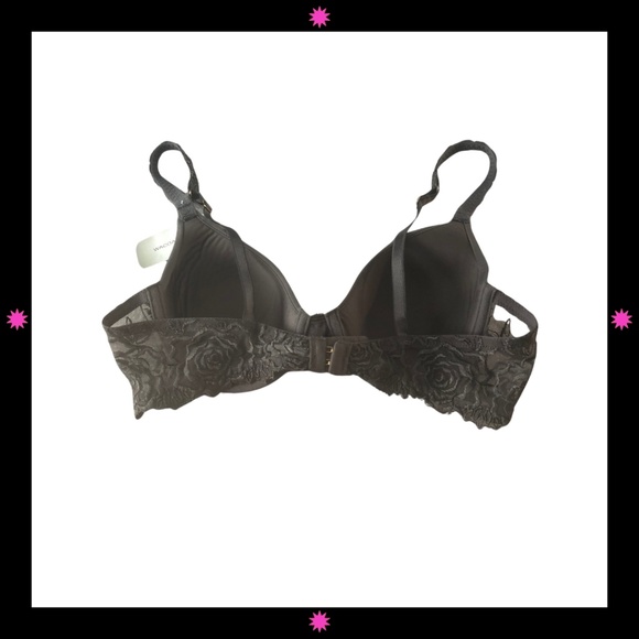 NEW LACE GRAY WACOAL BRA DEMI STYLE 36B - Picture 2 of 6